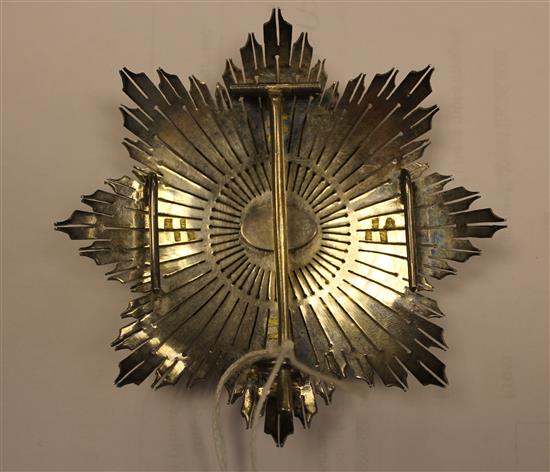 Spain. A Star of the Order of Military Merit, 22in.